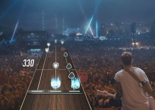 A screenshot from FreeStyleGames' Guitar Hero Live which is set to be released in autumn.