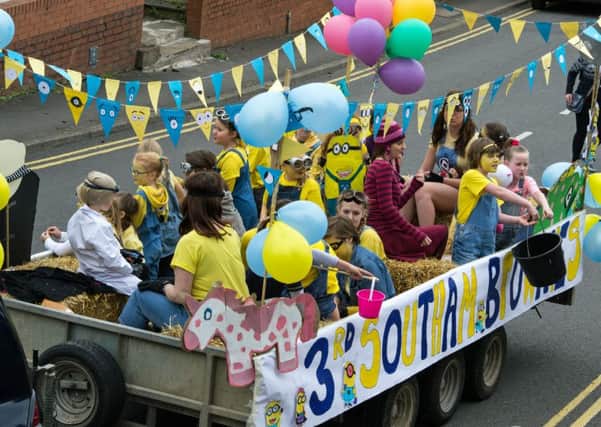 Southam Carnival. Southam 3rd Brownies had a float dedicated to the Despicable Me films.Photo by Tony Lorrimer.