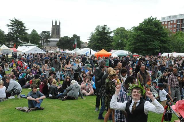 The Leamington Peace Festival in 2014.