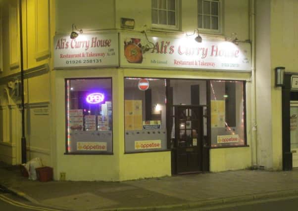 Ali's Curry House in Bath Street Leamington.