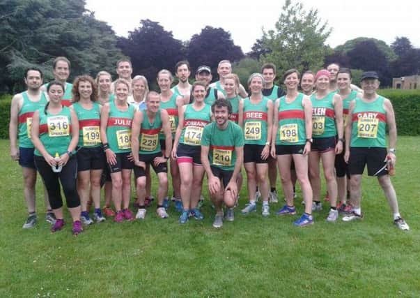 Spa Striders face the camera ahead of the Sphinx Summer 5 but it was Kenilworth Runners who took the plaudits.