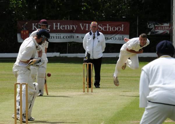 Ryan Parnell claimed two quick wickets for Kenilworth 2nds in their thrilling clash with Shifnal 2nds. Picture: Morris Troughton.