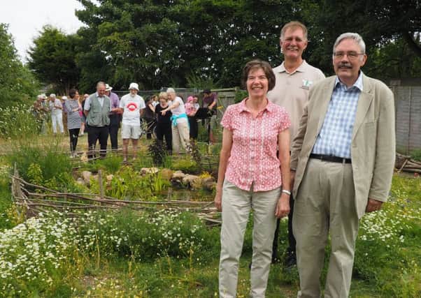 A new conservation area has been officially opened at Binswood Allotments
