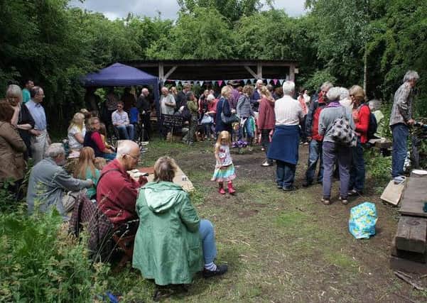 A previous community event held at Foundry Wood in Leamington.