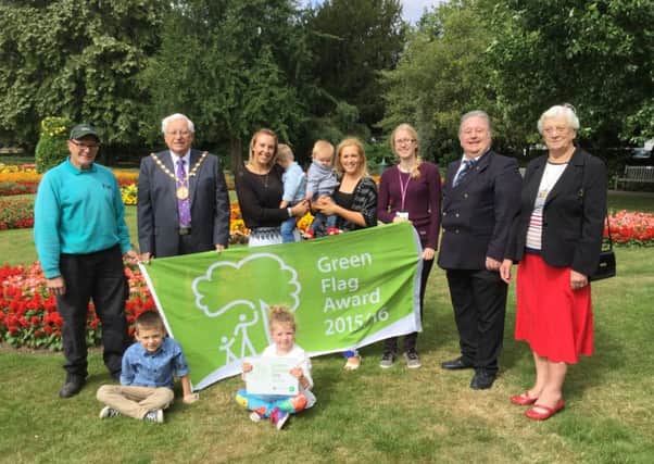 David Partridge, The Landscape Group, Councillor Michael Doody, Chairman Warwick District Council, Adele Lowe, Scarlett Smith, Freddie Smith, Finley Smith, Stacey Palmer, Lucas Cleary, Laura Smith, Warwick District Council, Councillor David Shilton, Warwick District Council, Sheila Doody.