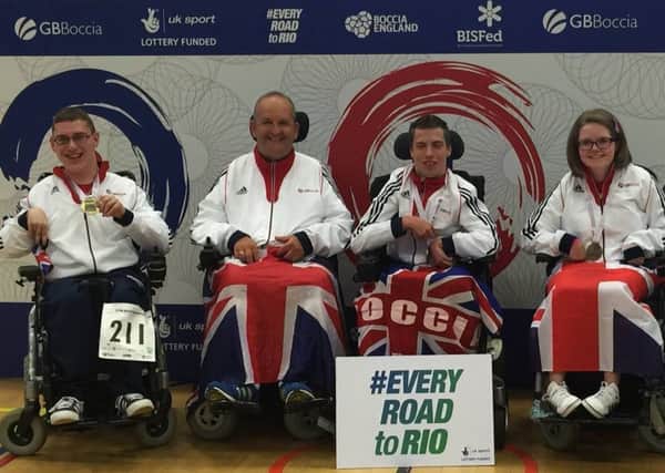 Nigel Murrat, second left, with the triumphant Great Britain team. Picture submitted