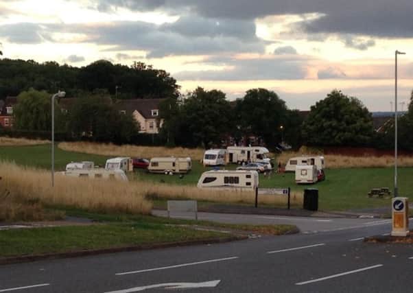 A group of travellers has been told to leave green space in Hatton.