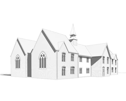 Plans for the supported housing at the old Bath Place Community Venture site in Leamington.