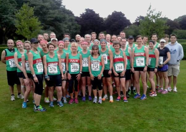 Spa Striders face the camera ahead of the Coventry Godiva Autumnal 5. Picture submitted