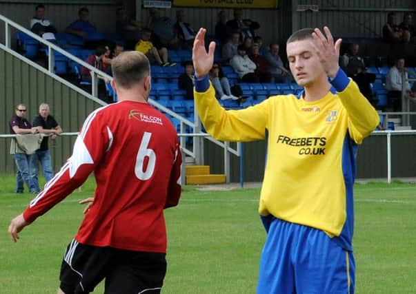 Kyle Turner was denied by Casuals goalkeeper Liam Stanton as Southam made a busy start to their FA Vase clash.