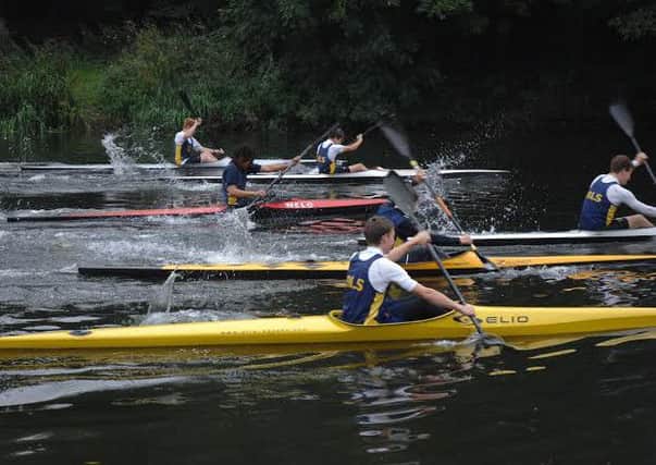 Participants in last year's canoe and kayak sprint in Warwick.