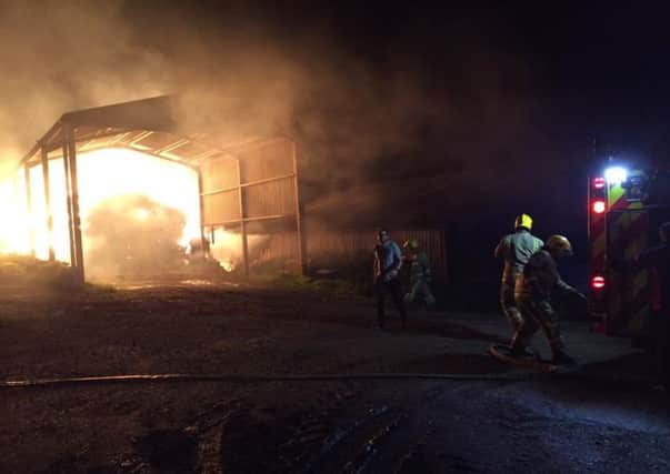 The fire at Cottage Farm on Europa Way
