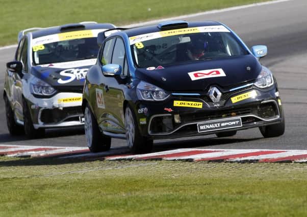 Alex Sedgwick on his way to two top-ten finishes at Brands Hatch.