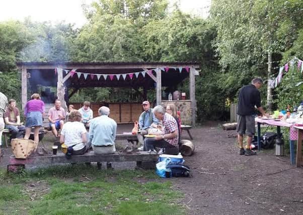 A community event at Foundry Wood in Leamington.