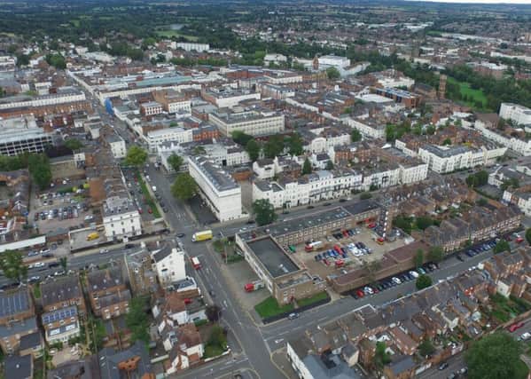 Aerial photograph of Leamington courtesy of Infinite Pixel.