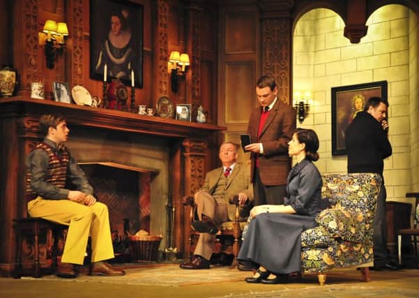 The cast in the 60th anniversary tour of Agatha Christies The Mousetrap