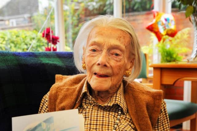 Nancy Gardner turned 100 on November 8.