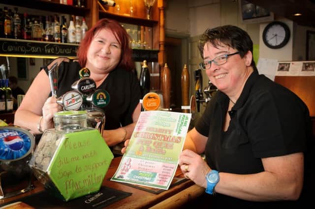 The Windmill, Tachbrook Road, Leamington Spa, has raised £10,000 for various charities by hosting fundraising events since new landlady Michelle Ramsay took over in August 2012.

Pictured: Amanda Smith (Event organiser) & Michelle Ramsay (Landlady) NNL-151118-013329009