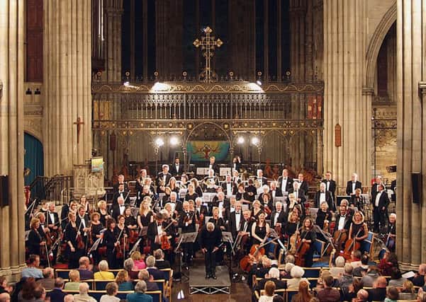 Warwickshire Symphony Orchestra performing at All Saints' church, Leamington at a recent concert
