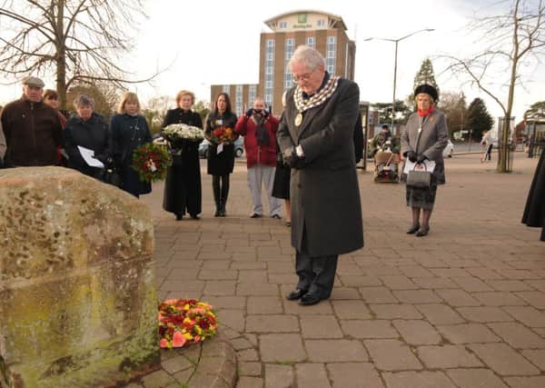 There was a commemoration service at the Abbey End memorial in Kenilworth at 2pm on Saturday marking the 75th anniversary of a landmine explosion that killed 26 people in the town during the war. The Mayor, Michael Coker, laid a wreath, along with others. MHLC-21-11-15-75th anniversary of Kenilworth landmine explosion NNL-151121-221206009