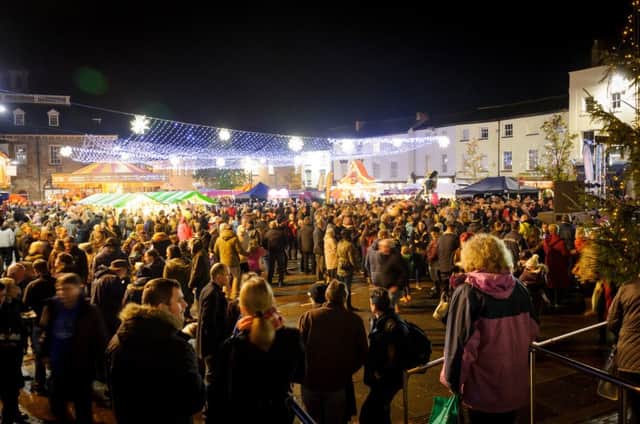 Crowds gathered in Warwick recently, for the annual Victorian Evening and the Christmas Lights Switch On.

Pictured: Warwick Square - GV NNL-151127-020419009