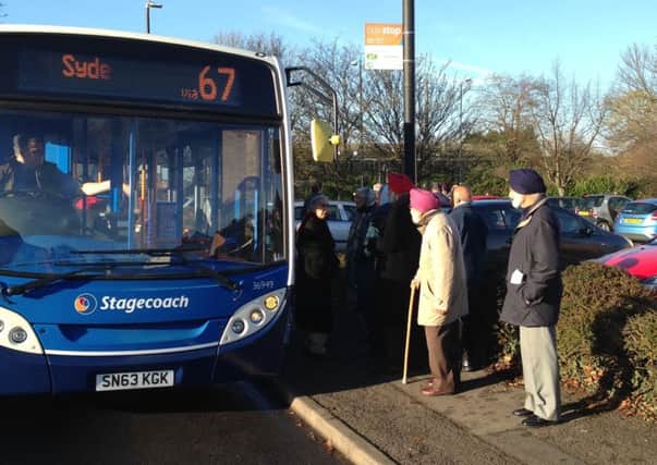 The extended Stagecoach service along Sydenman Drive