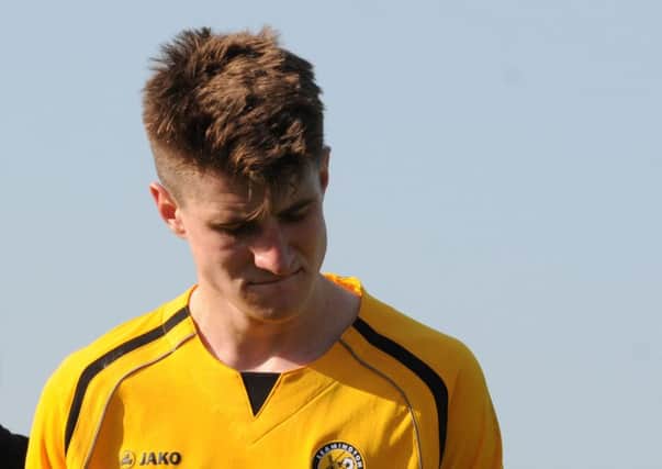 Jack Edwards was dismissed as Leamington went down to a 1-0 defeat at leaders Poole Town.