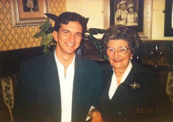Nick Lewis with his mother Barbara