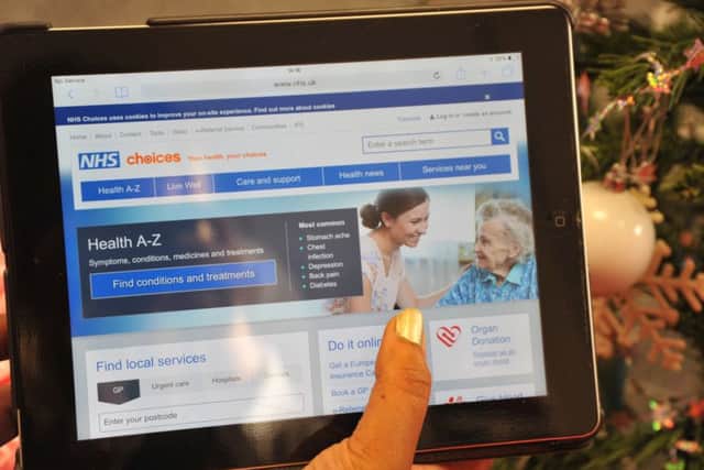 The NHS Choices website