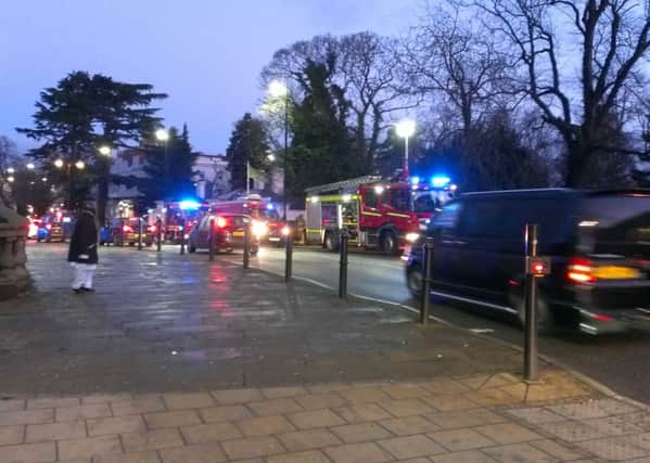 The incident at the River Leam in Leamington on January 12, 2016.