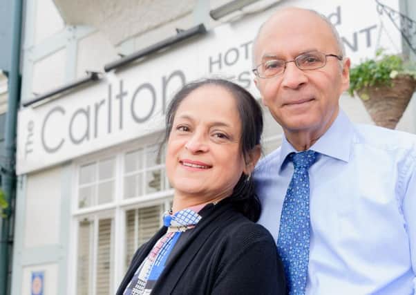 Jaspal and Sukhi Singh, who are retiring from the Carlton Hotel.