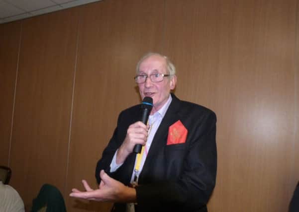 Philip Highley speaking during the evening