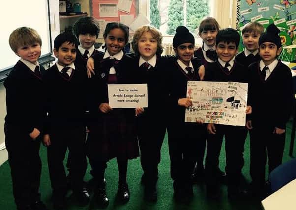 Pupils at Arnold Lodge School are taking part in a challenge to make their school "more amazing".