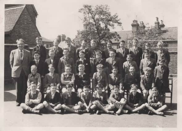 Chris Bradley's class at Elborow School in 1957
