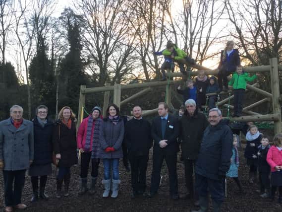 The opening of the new Jungle Climber frame at Dragon Cottage Play Area in Milverton.