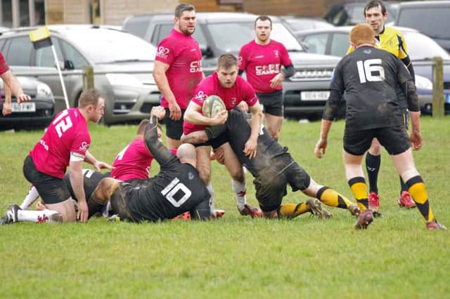 Neil Davies in action for Rugby Lions in their win at Shipston on Stour last weekend   PICTURES BY RAY ANDREWS
