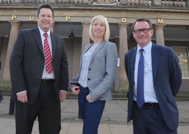 From left to right: Mark Ashfield, Karen Massey and Chris White MP