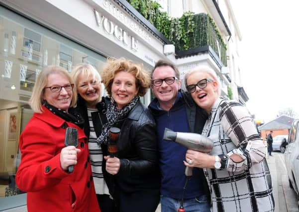 Jo Cameron (centre) along with Caroline Kempster (The Lettings People), Pam Henderson, MP Chris White and Liz Usher from Vogue. 
MHLC-27-02-16 Carnival NNL-160228-155130009