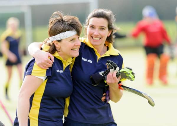Rugby & East Warwickshire Ladies 1st XI celebrated promotion on Saturday with three games still left to play