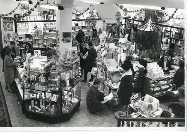 Christmas gift shop at Woodwards in Leamington in the 1970s. Picture by John Wright Photography.