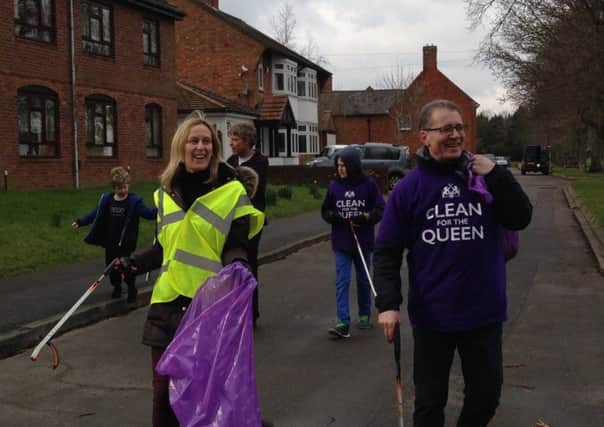 Rugby MP and volunteers Clean for the Queen.