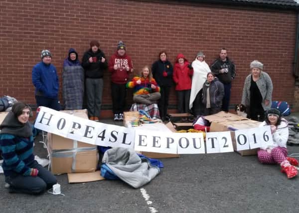Hope4 Sleepout - the morning after NNL-160315-112450001