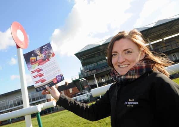 Isobel Cowper from Warwick Racecourse promoting the new Warwick May Racing Carnival