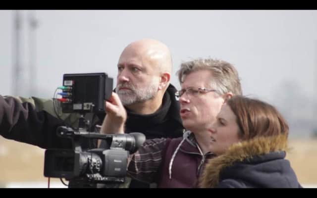 Director/producer Darren Scott behind the camera