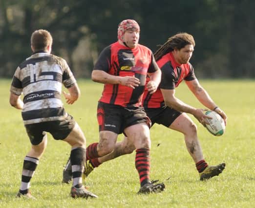 Danny Facer and KJ Henry in Newbold's win over league leaders Bedford earlier this month
