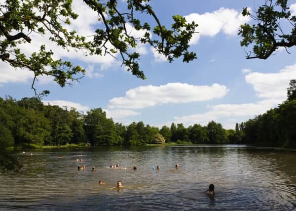 Festivalgoers can go wild swimming in a perfumed lake