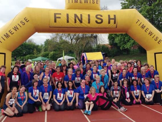 The Ladies' Running Group at the end of last year's Ready Steady Fun Run