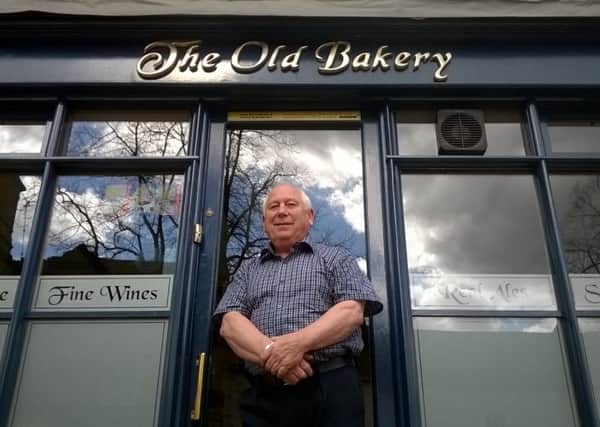 Alan Blackburn outside The Old Bakery in High Street