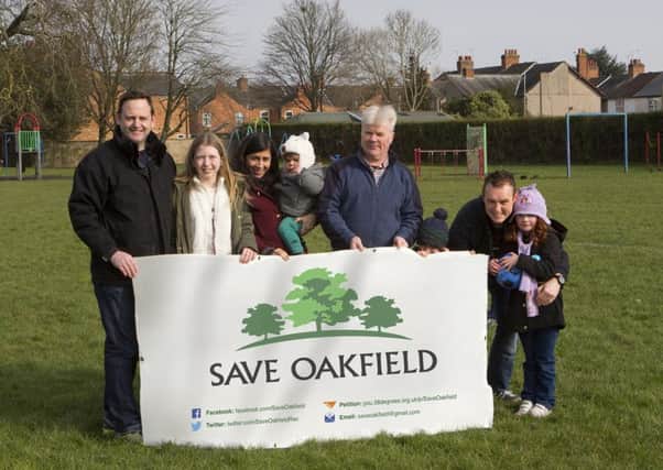 Save Oakfield campaigners ahead of last month's planning meeting NNL-160504-182231001