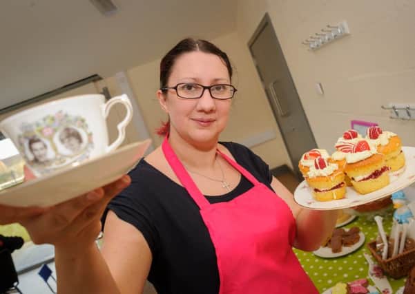 Sarah Geddes with some of the amazing cakes on offer with your morning cuppa. NNL-160504-185625009